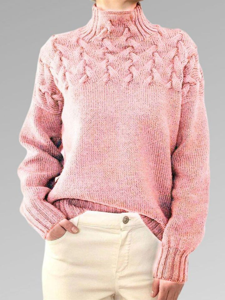 Gestrickte Rollkragenpullover Für Damen | Stilvoll