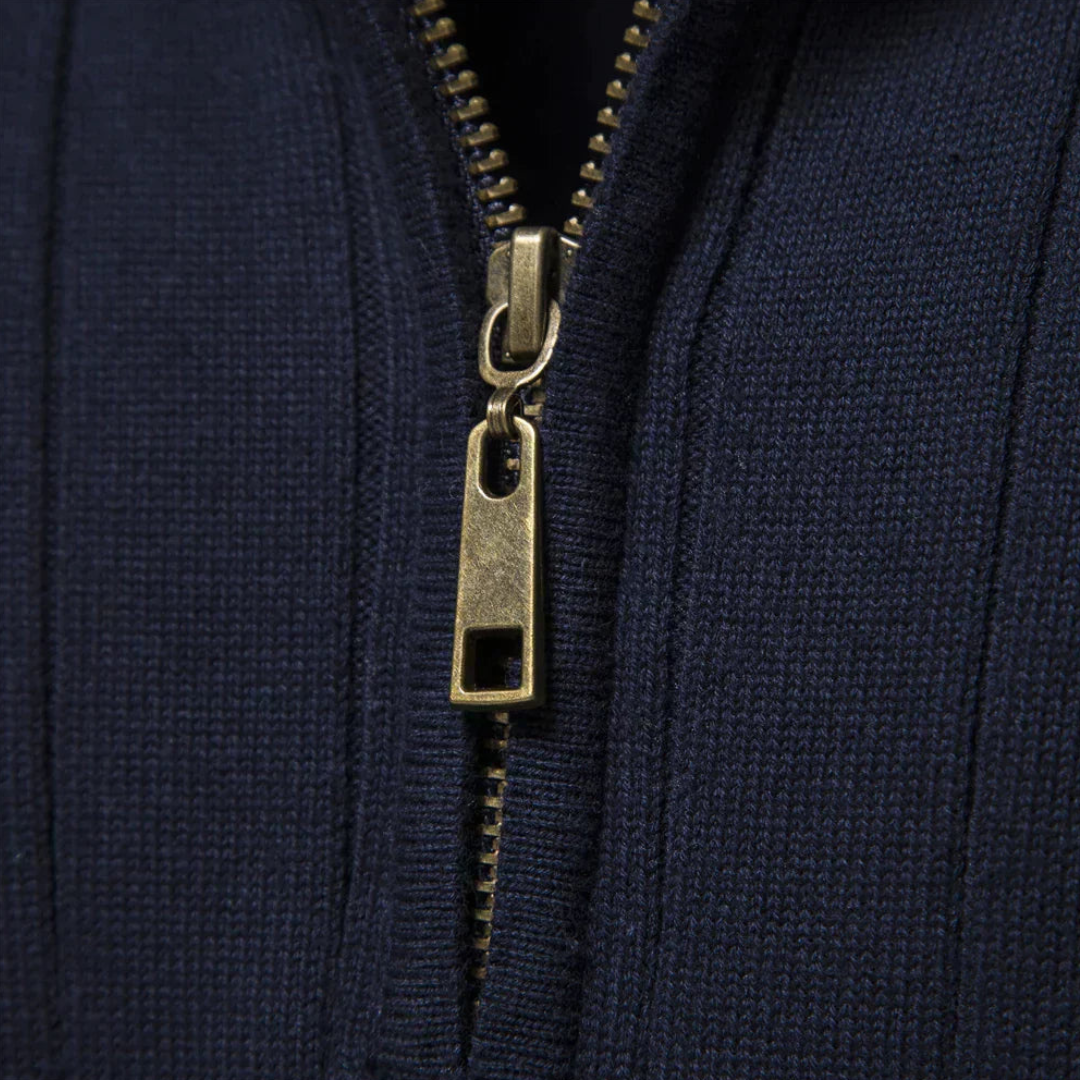 Herrenstrickpullover Mit Halbem Reißverschluss | Winter