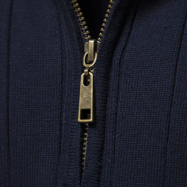 Herrenstrickpullover Mit Halbem Reißverschluss | Winter