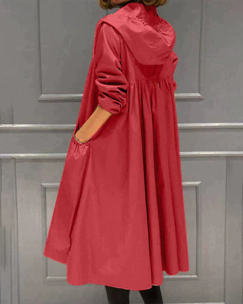 Regenjacke Für Damen Mit Kapuze | Lang