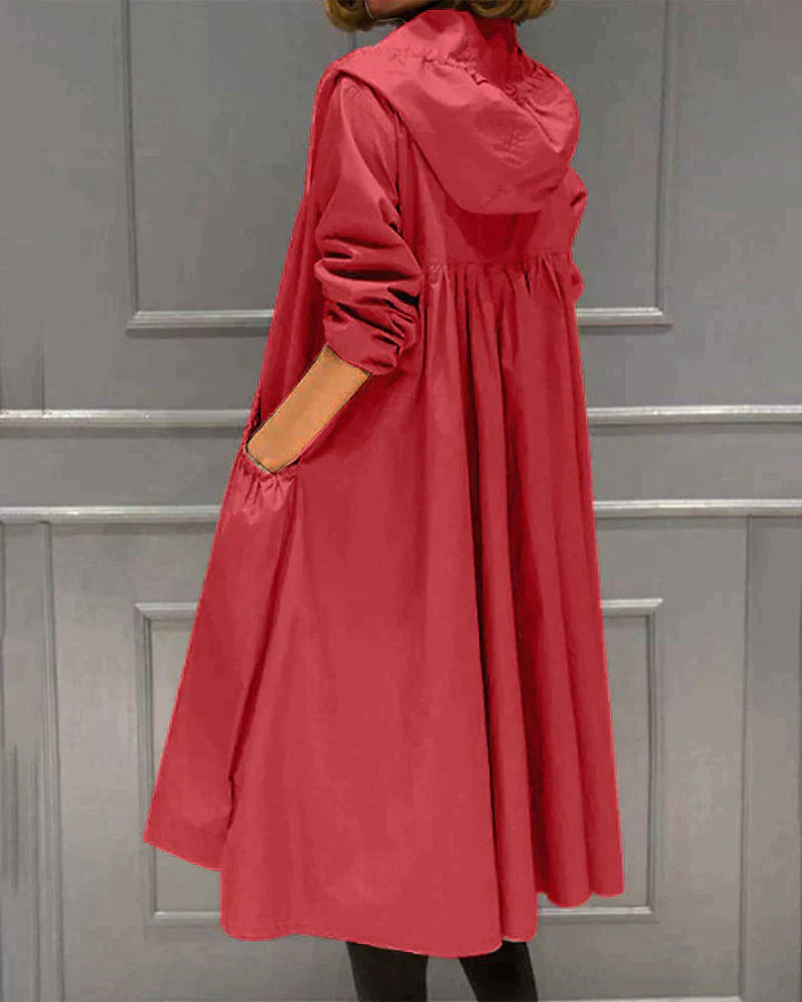 Regenjacke Für Damen Mit Kapuze | Lang