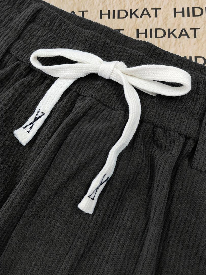 Herren Freizeit-Cordhosen | Verstellbarer Kordelzugbund