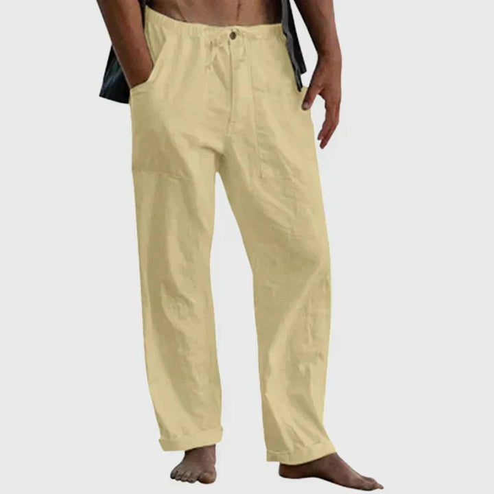 Herren Sommerhose mit Elastischem Bund und Taschen