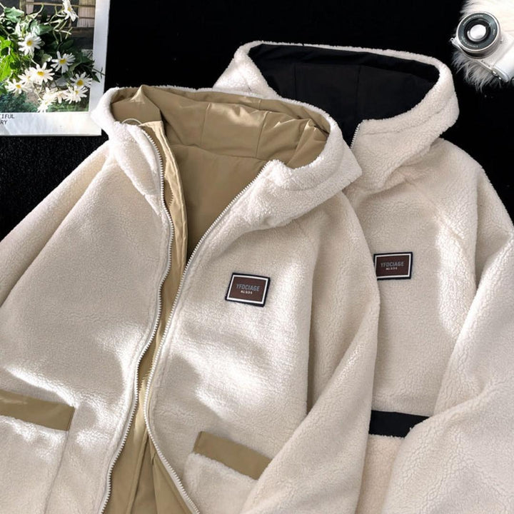 Herren Wendbare Jacke Mit Fleecefutter | Kapuze