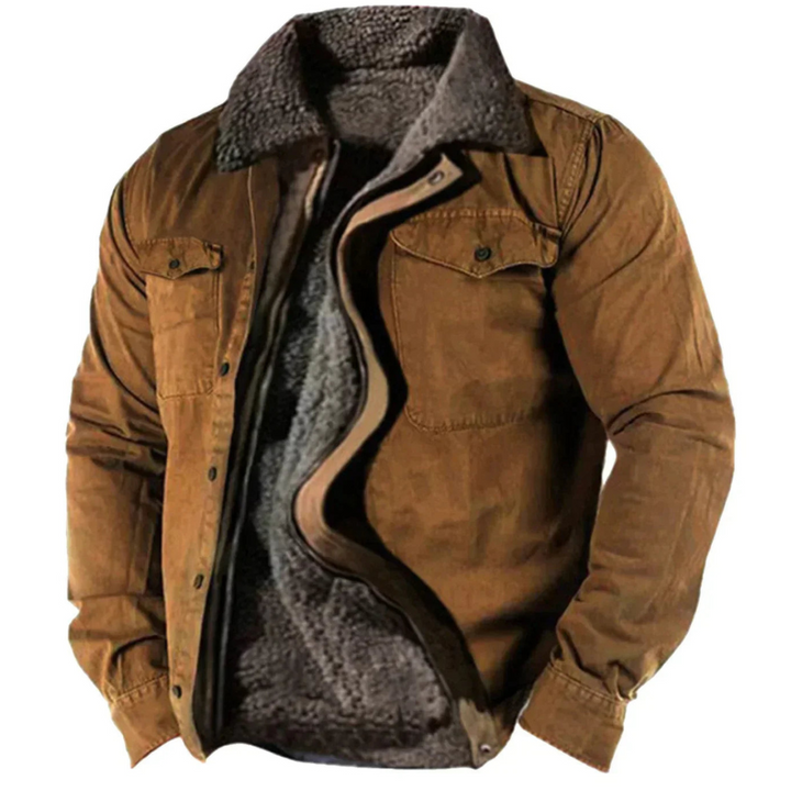 Herren Winterjacke Mit Knopfleiste | Langarm