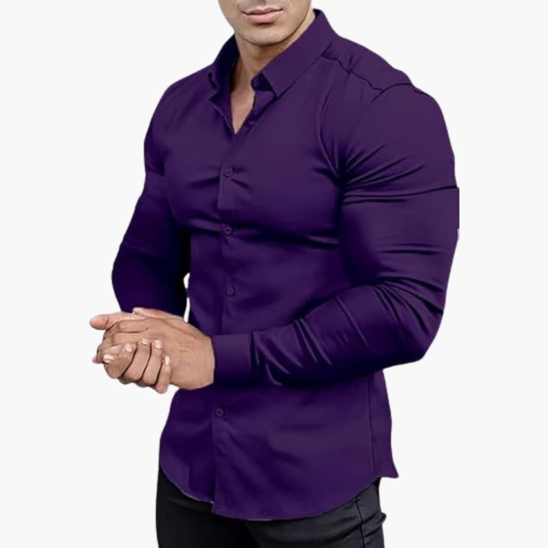 Herren Langarmhemd | Slim Fit