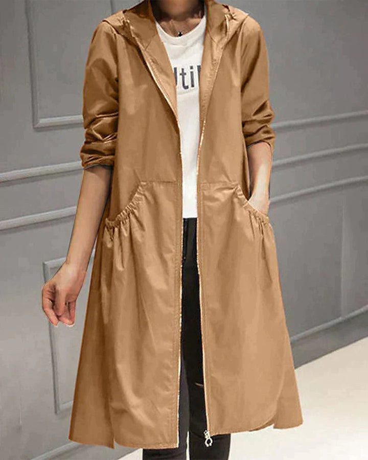 Regenjacke Für Damen Mit Kapuze | Lang