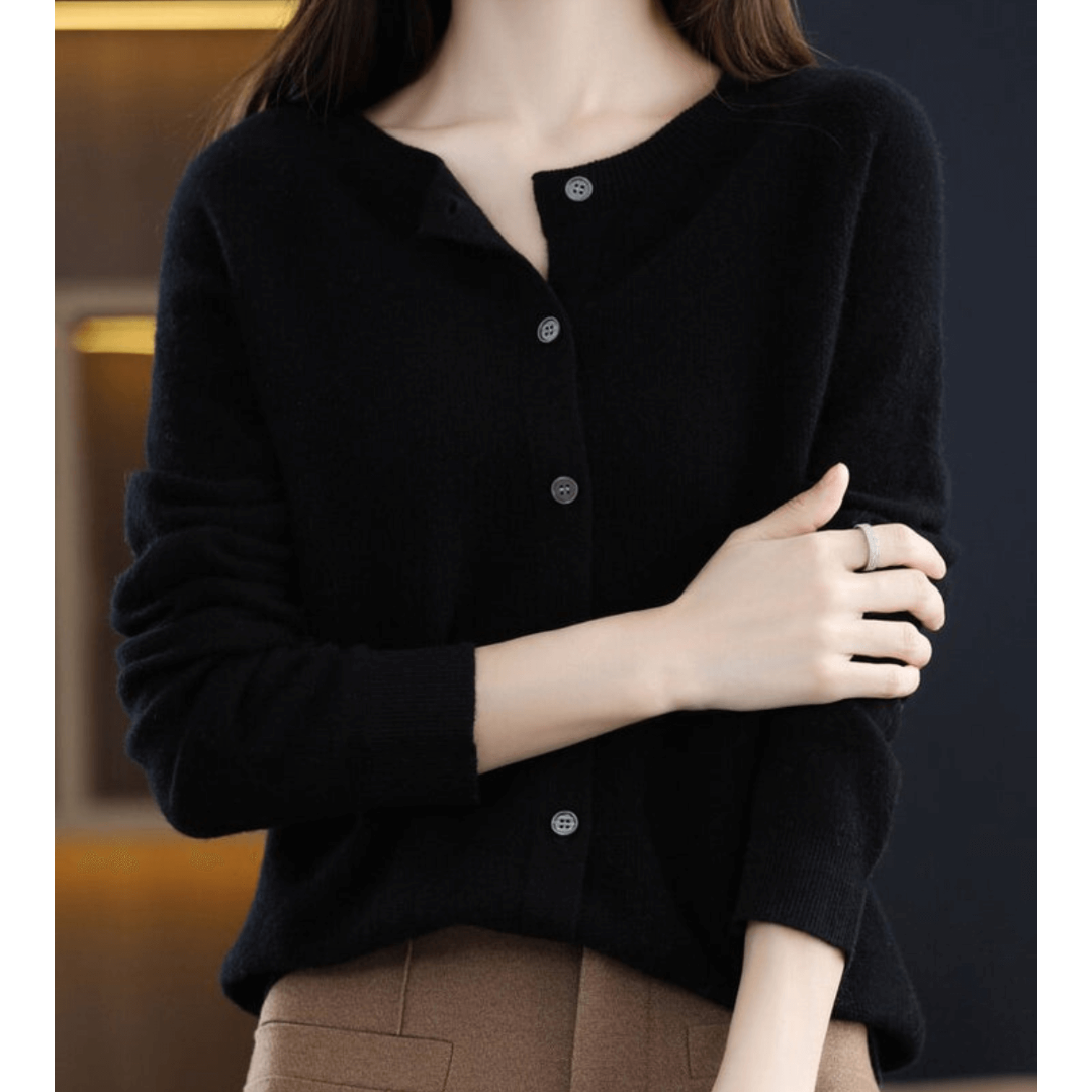 Damen Strickjacke Mit Knopfleiste | Langarm
