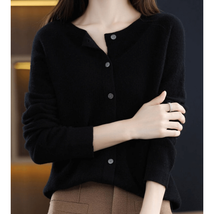 Damen Strickjacke Mit Knopfleiste | Langarm