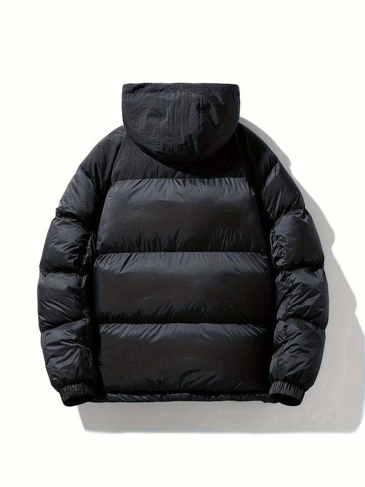 Unisex-Daunenjacke Mit Kapuze | Lange Ärmel