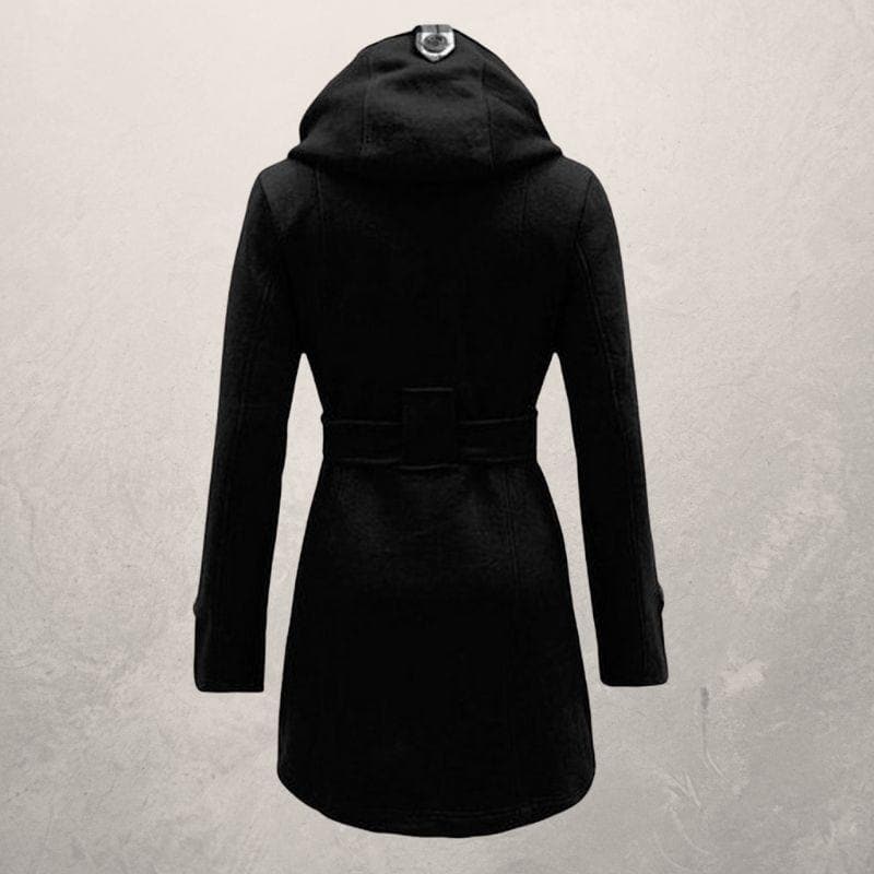 Damen Winter Zweireihiger Mantel | Mit Gürtel