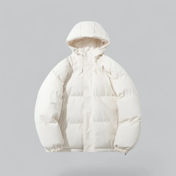 Unisex Winter Daunenjacke Mit Reißverschluss | Kapuze