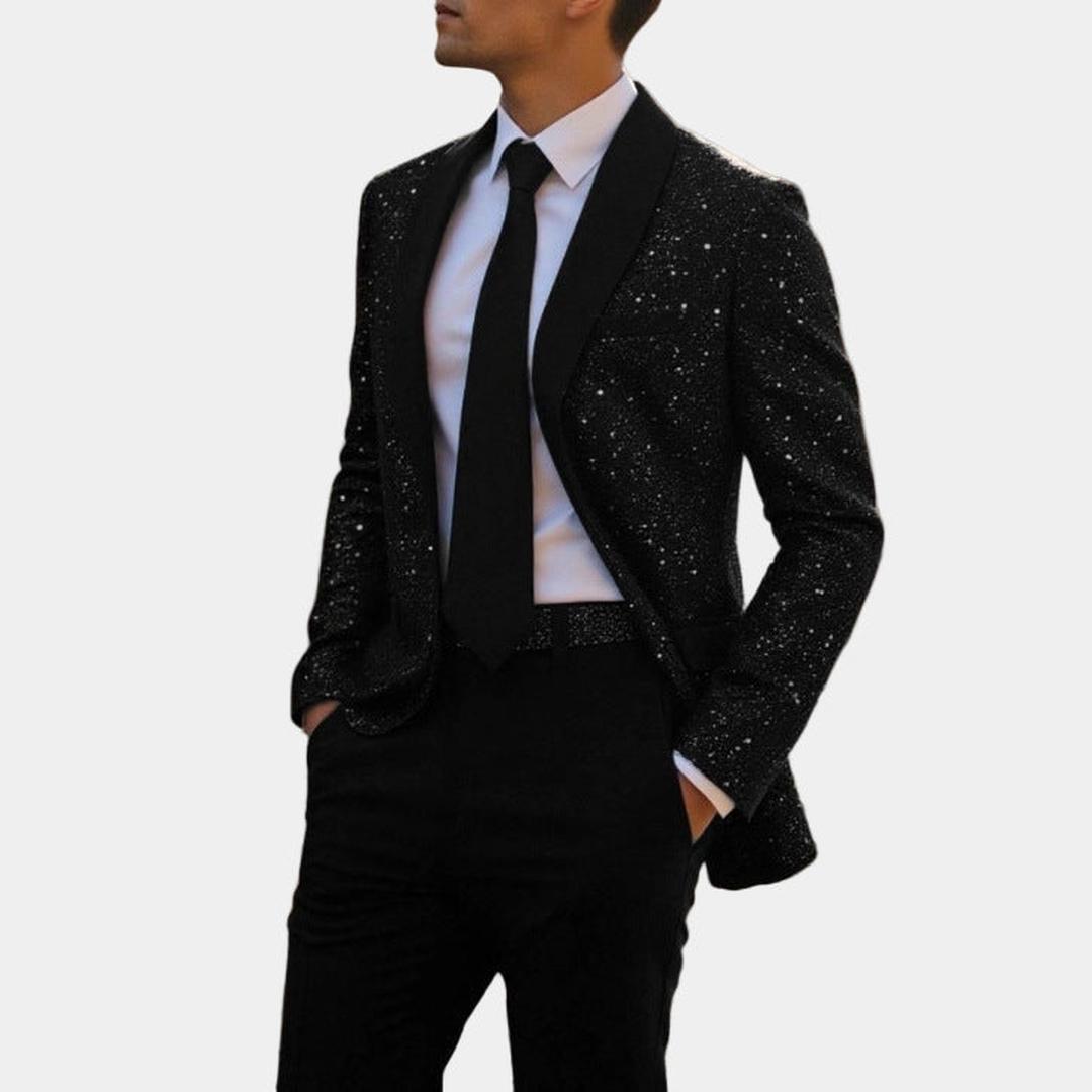 Glitzer-Blazer Für Herren | Langarm