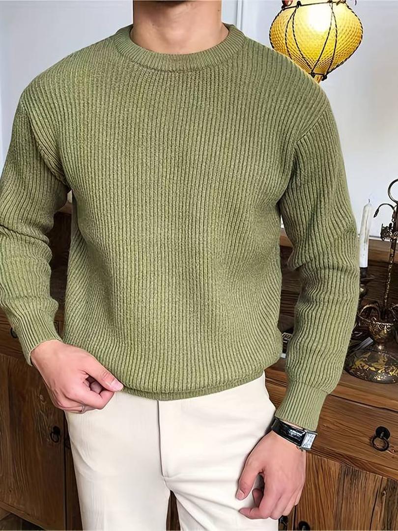 Stylischer Gerippter Pullover Für Herren | Winter