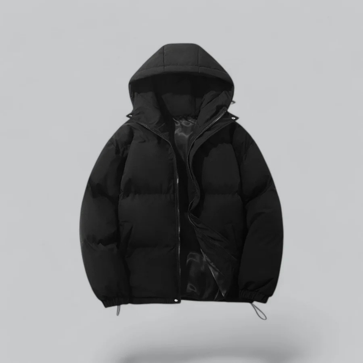 Unisex Daunenjacke Mit Kapuze Und Reißverschluss | Winter
