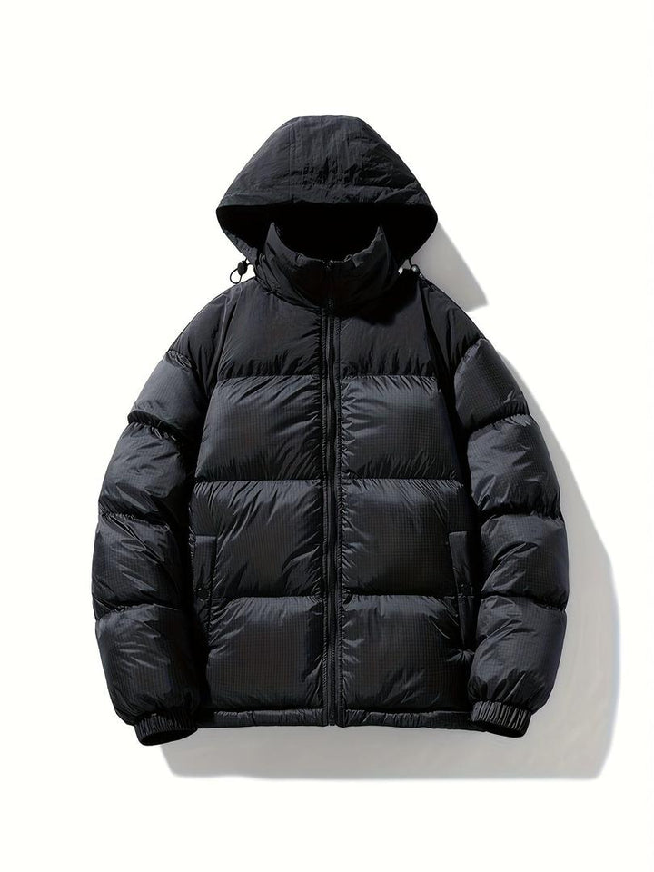 Unisex-Daunenjacke Mit Kapuze | Lange Ärmel