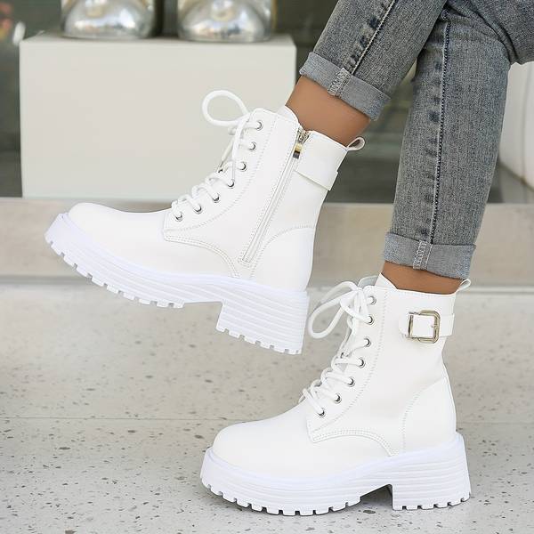 Damen Lederstiefel | Zum Schnüren