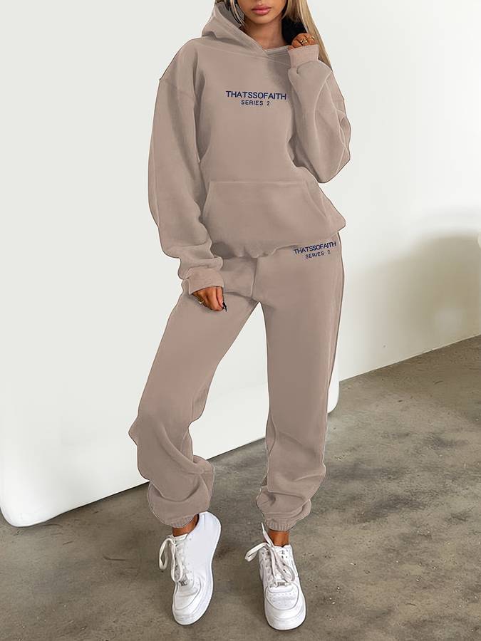 Zweiteiliges Hausanzug-Set Für Damen | Langarm