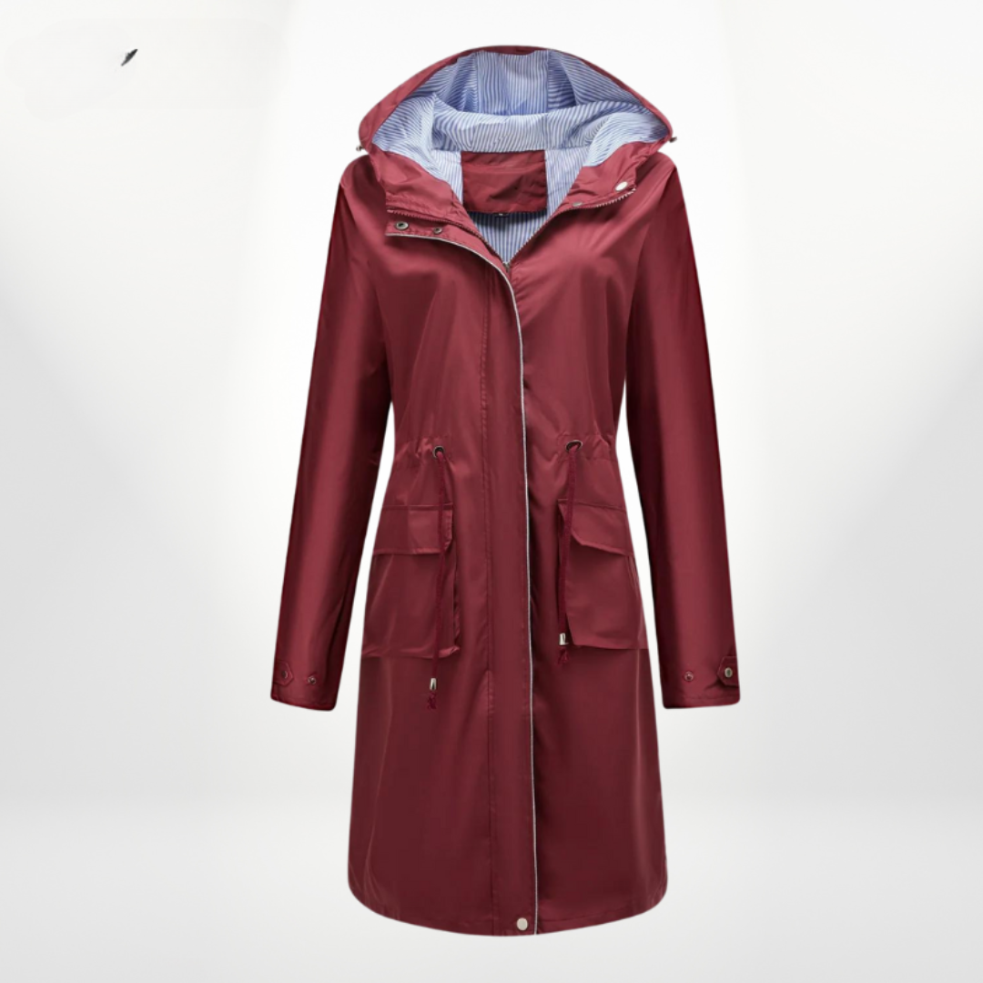 Damen Winter Trenchcoat Mit Kapuze | Lang