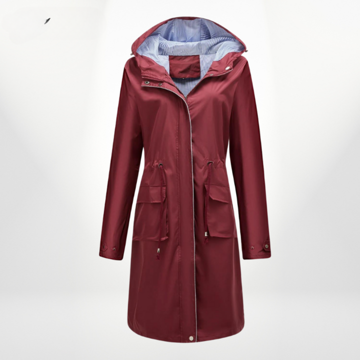 Damen Winter Trenchcoat Mit Kapuze | Lang