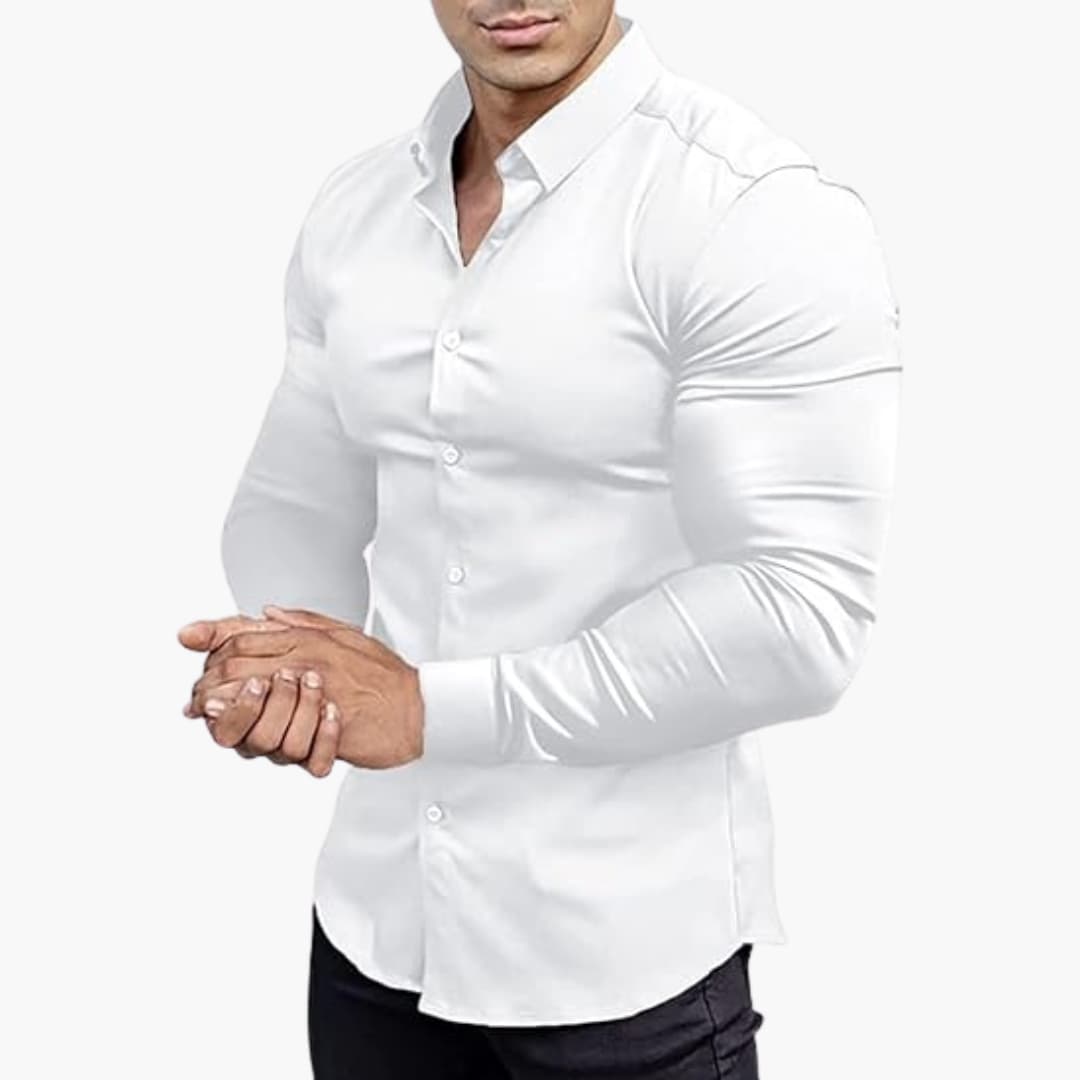 Herren Langarmhemd | Slim Fit