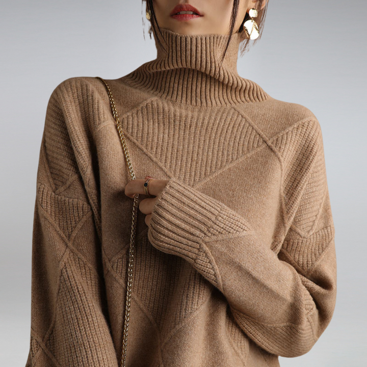 Langärmliger Pullover Für Damen | Rollkragen
