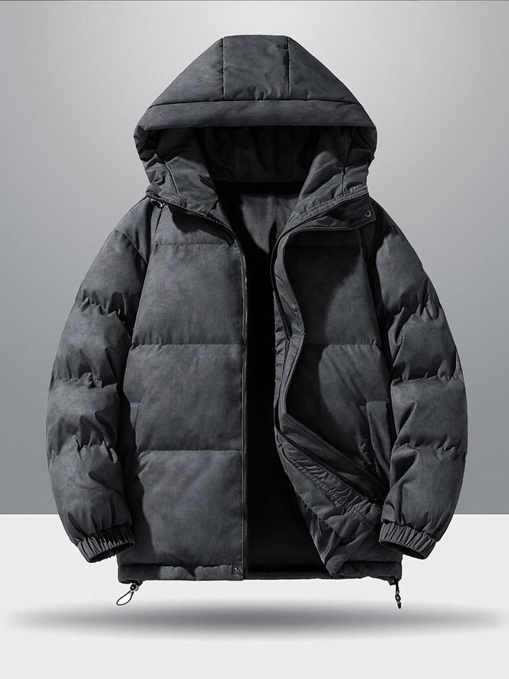 Lässige Daunenjacke Mit Kapuze Für Herren | Winter