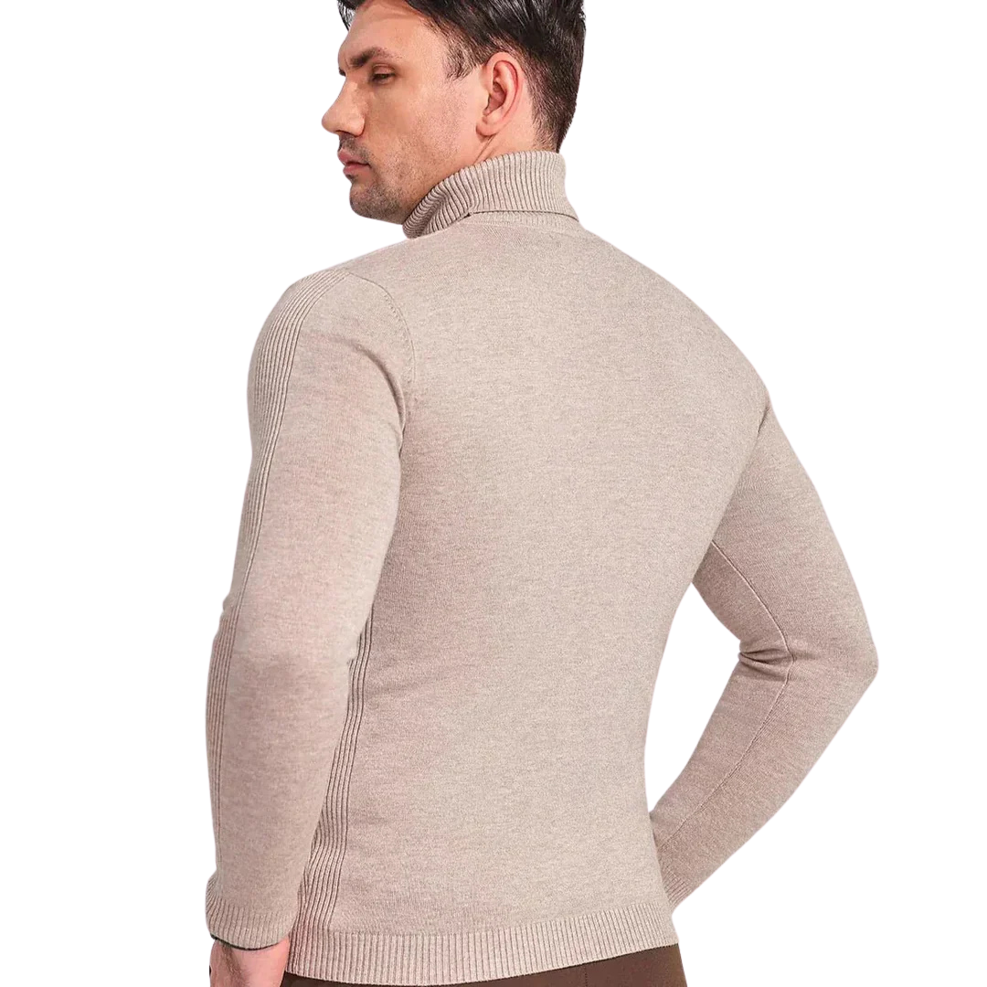 Klassischer Rollkragenpullover Für Herren | Langarm
