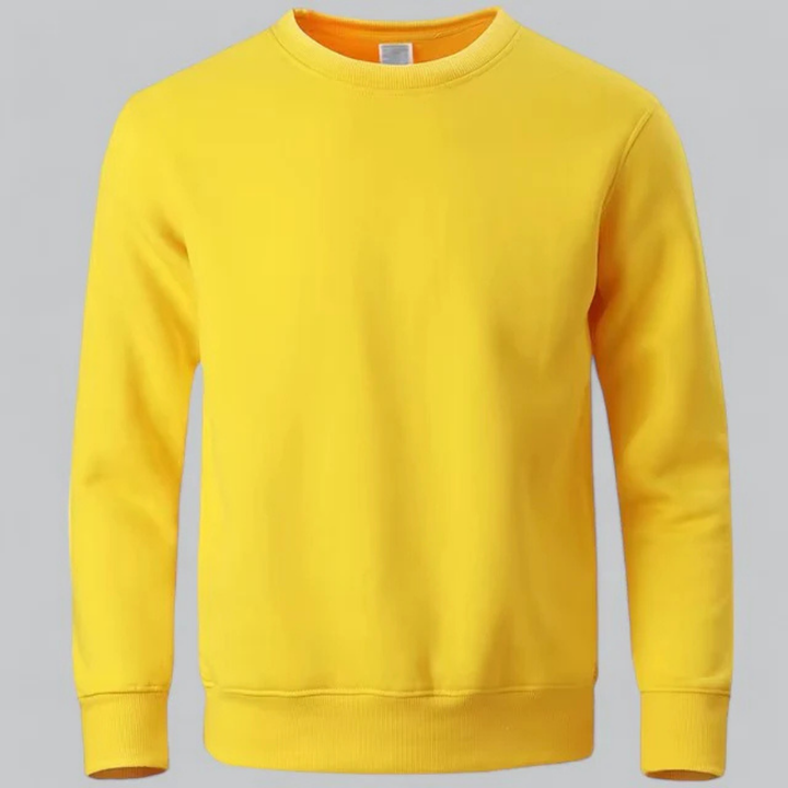 Herren Rundhals-Sweatshirt Mit Langen Ärmeln | Lässig