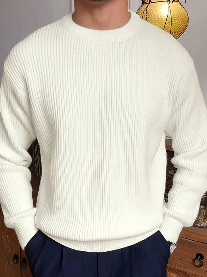 Stylischer Gerippter Pullover Für Herren | Winter