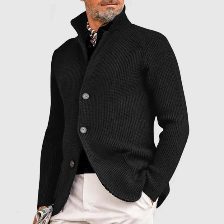 Klassischer Gerippter Cardigan Für Herren | Winter