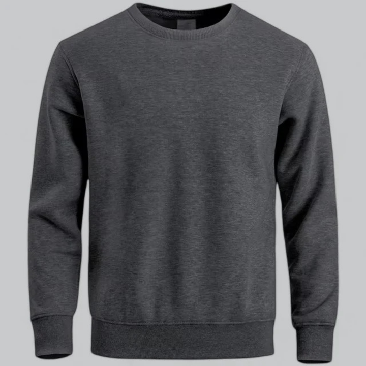 Herren Rundhals-Sweatshirt Mit Langen Ärmeln | Lässig