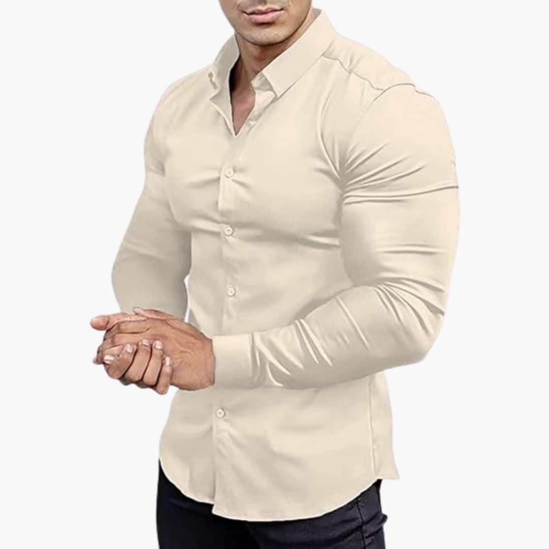 Herren Langarmhemd | Slim Fit