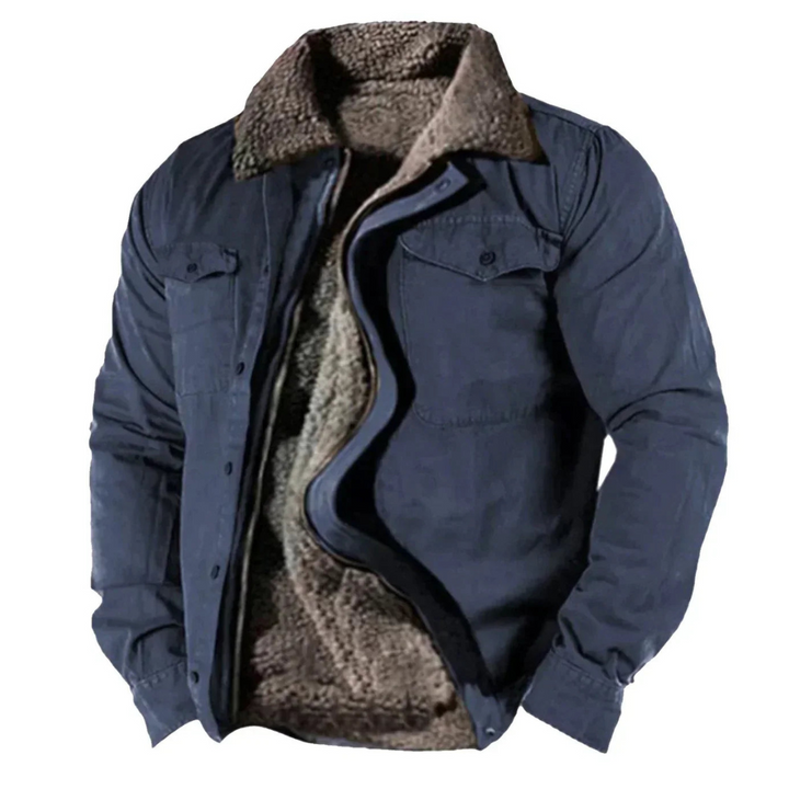 Herren Winterjacke Mit Knopfleiste | Langarm