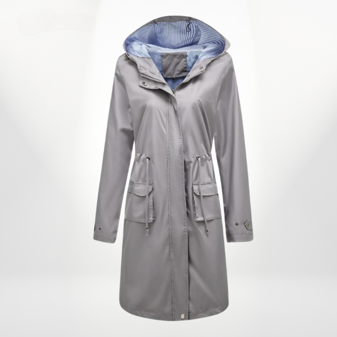 Damen Winter Trenchcoat Mit Kapuze | Lang