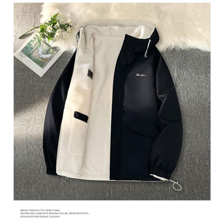 Herren Wendbare Jacke Mit Fleecefutter | Kapuze