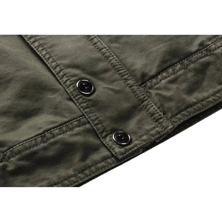 Herren Biker Winterjacke Mit Langen Ärmeln | Mit Reißverschluss