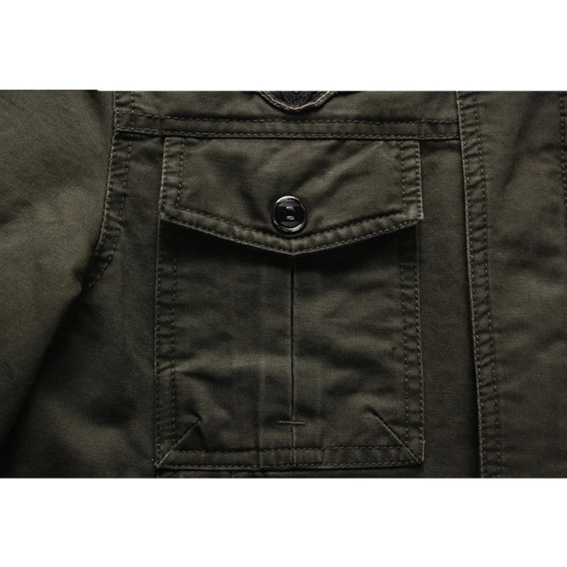 Herren Biker Winterjacke Mit Langen Ärmeln | Mit Reißverschluss
