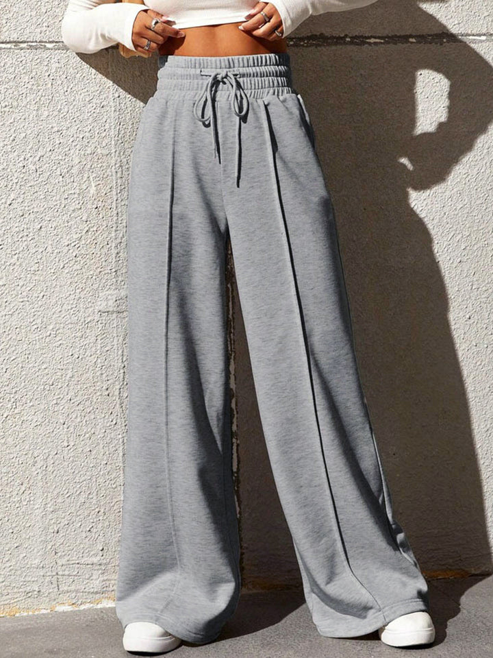 Lässige Hoch Taillierte Hose Für Damen | Mit Tasche