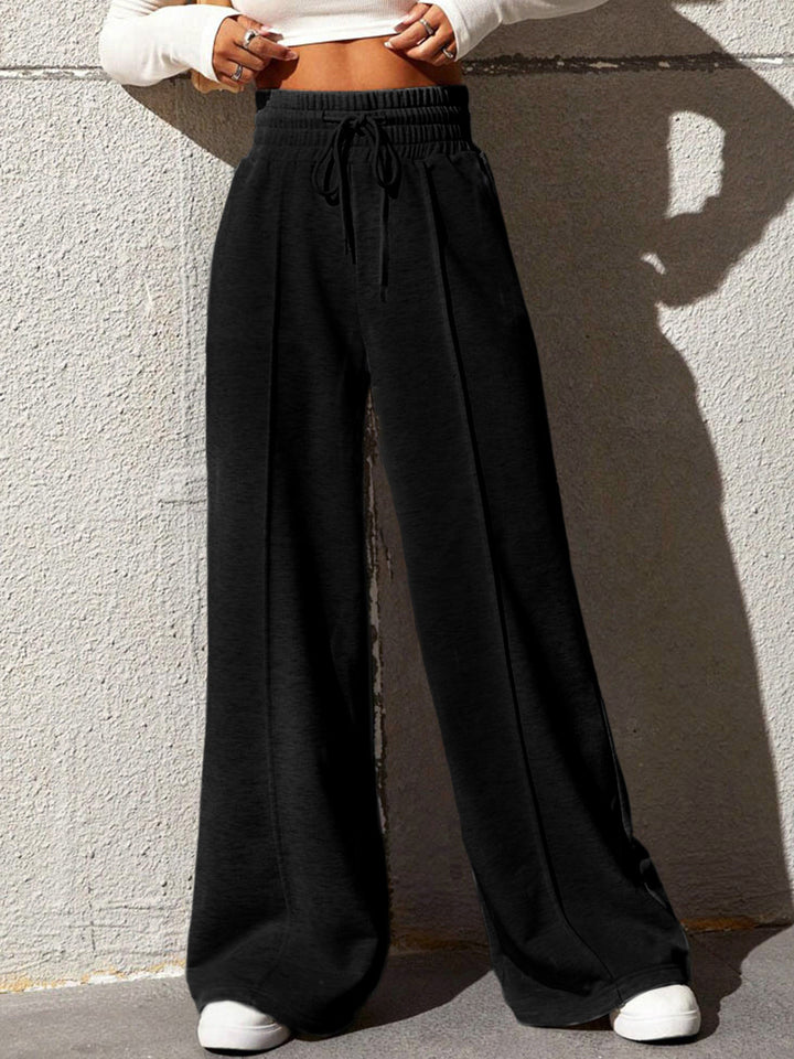 Lässige Hoch Taillierte Hose Für Damen | Mit Tasche