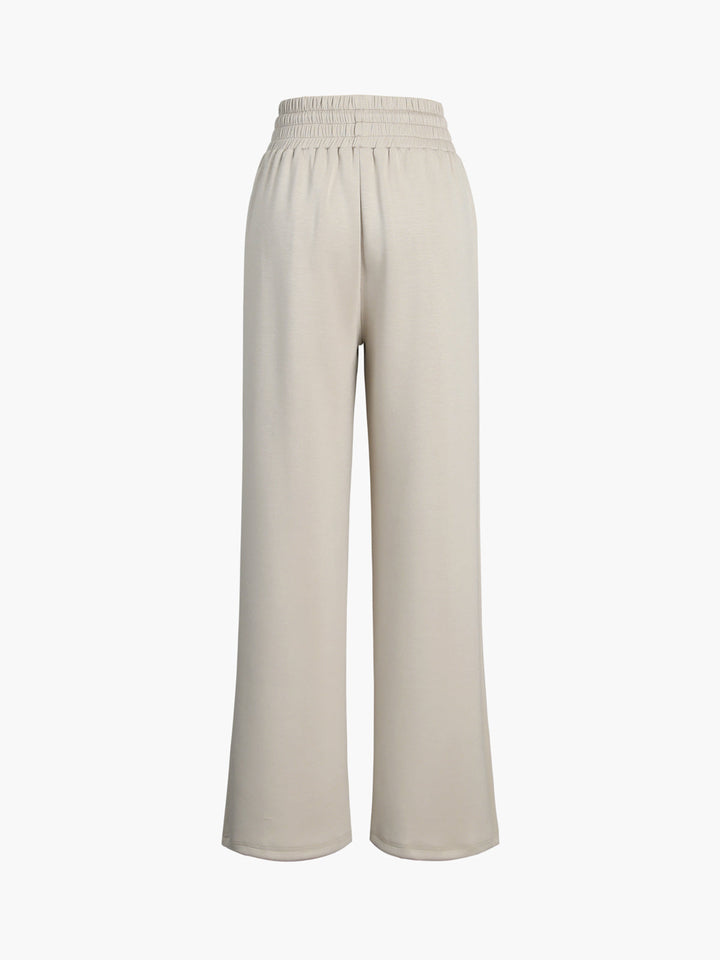 Lässige Hoch Taillierte Hose Für Damen | Mit Tasche