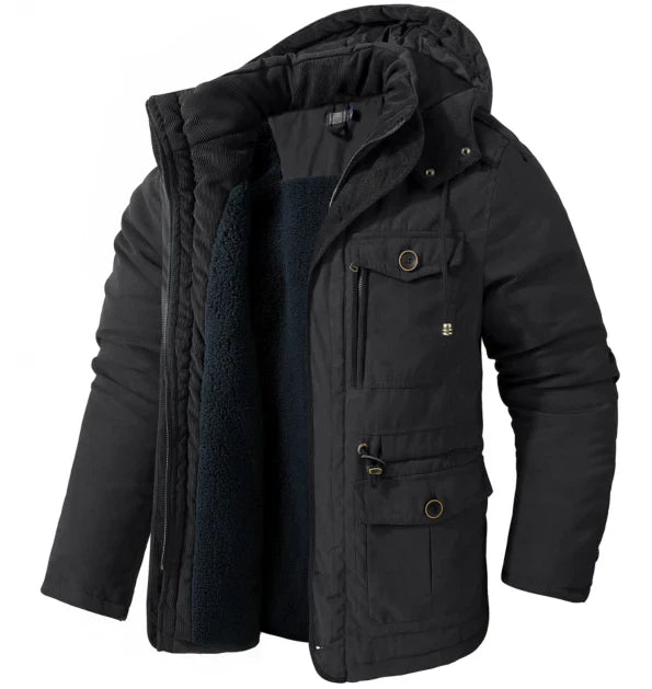 Herren Lange Ärmel Winter Bomberjacke | Mit Reißverschluss
