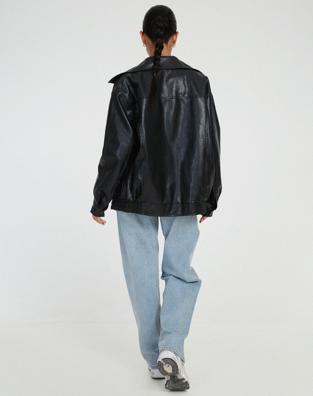 Lockere Lederjacke Für Damen | Winter
