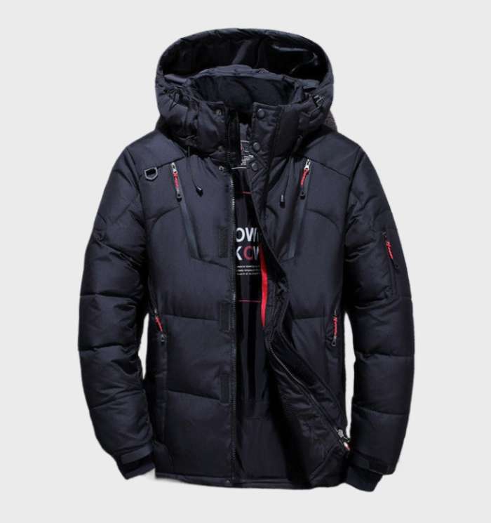 Winter-Steppjacke Für Herren | Mit Kapuze