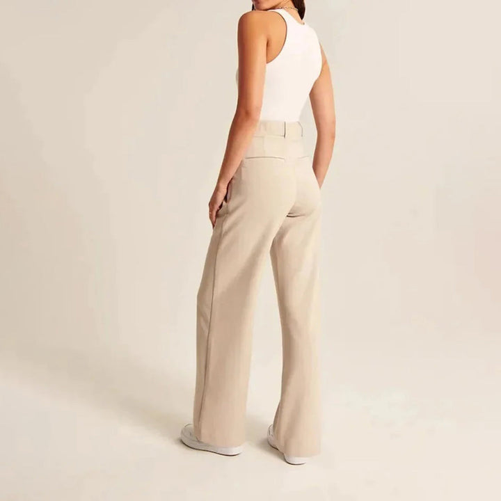Hoch Taillierte Hose Für Damen | Lockerer Schnitt