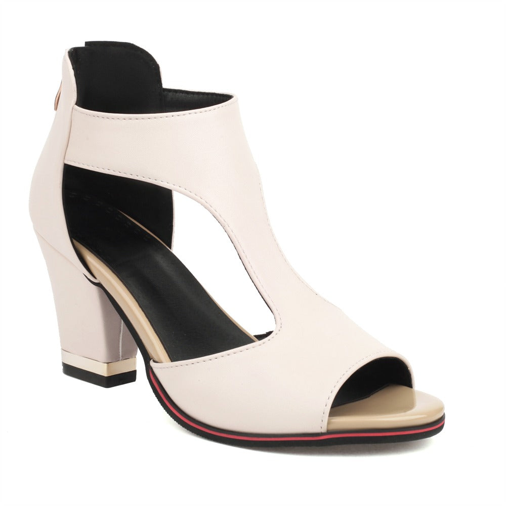 Damen Sandalen mit offenem Zehenbereich und Knöchelriemen