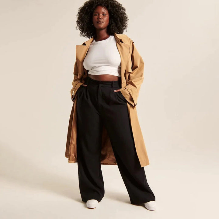 Hoch Taillierte Hose Für Damen | Lockerer Schnitt