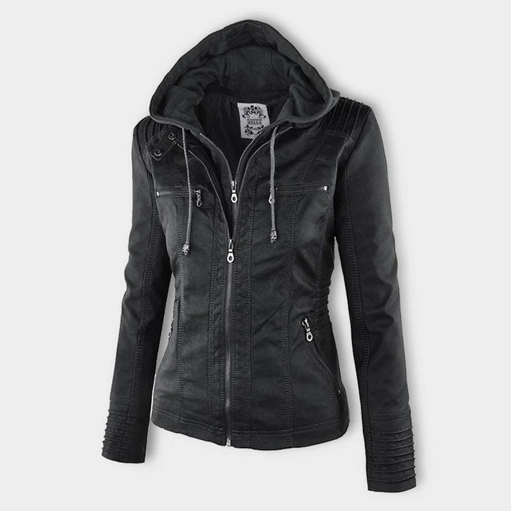 Lederjacke Für Damen | Mit Kapuze