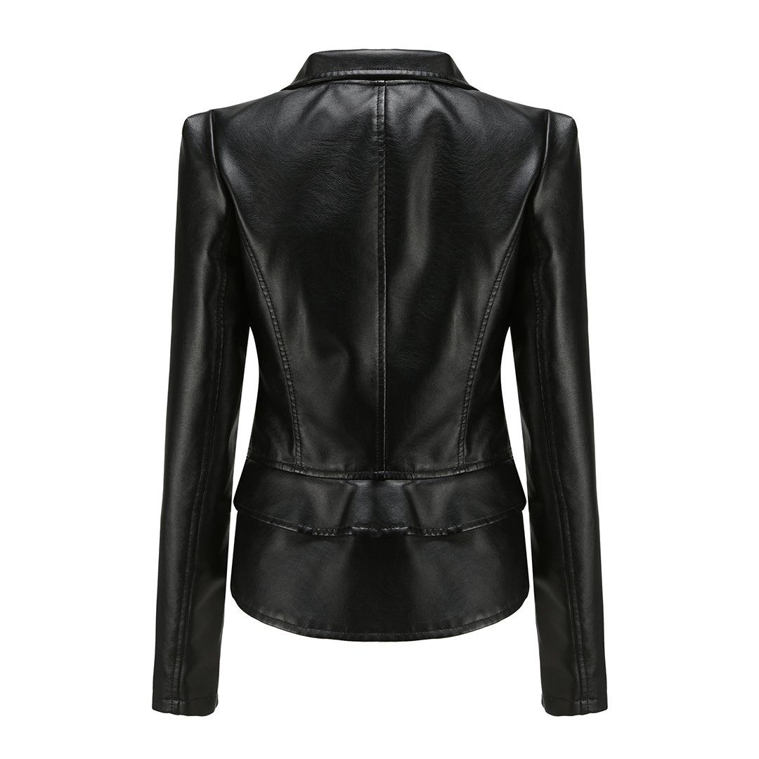 Stilvolle Lederjacke Für Damen | Langarm