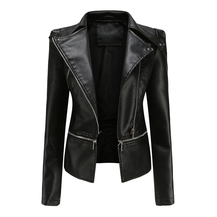 Stilvolle Lederjacke Für Damen | Langarm